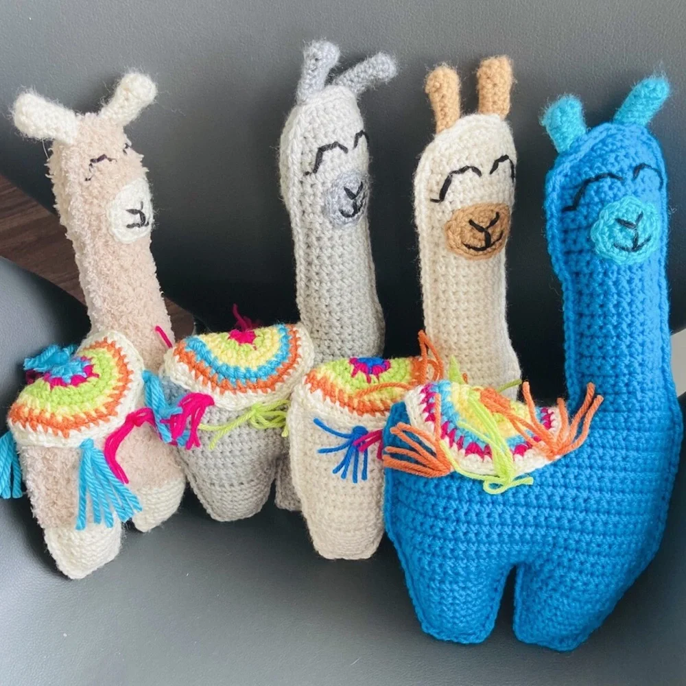 Handmade Crochet Llama Plush 12” Colorful Soft Toy‎ Choose Your Color!
